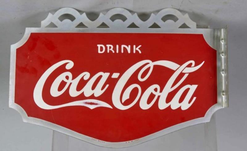 Drink Coca Cola Tin Flange Advertising Sign Value & Price Guide