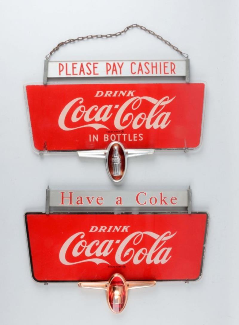 Coca-Cola Glass Signs
