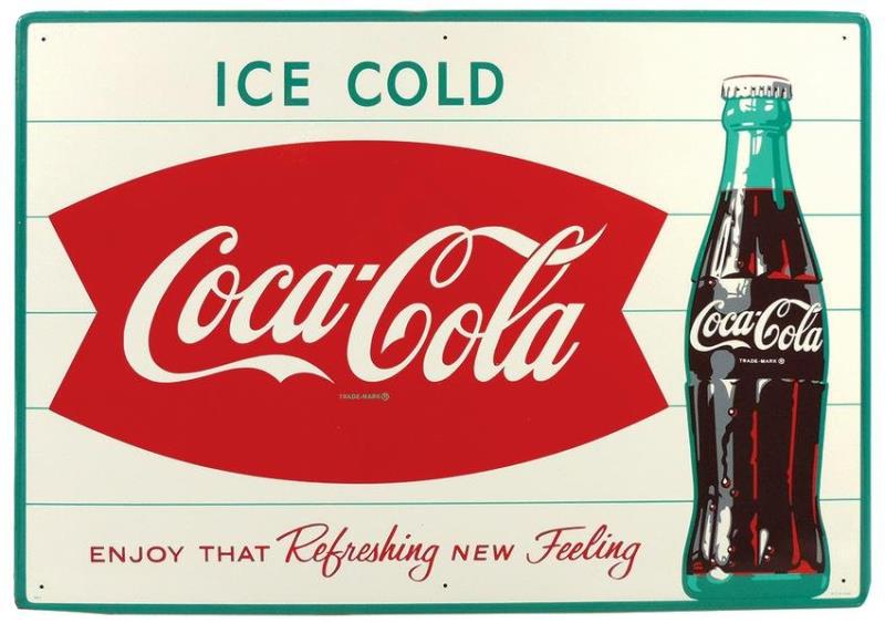Coca-Cola Sign, Ice Cold Coca-Cola Enjoy The Refreshing