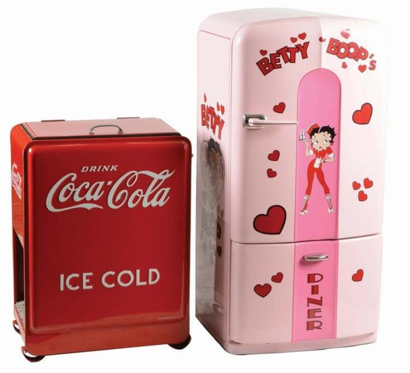 COCA COLA JR COOLER AND BETTY BOOP