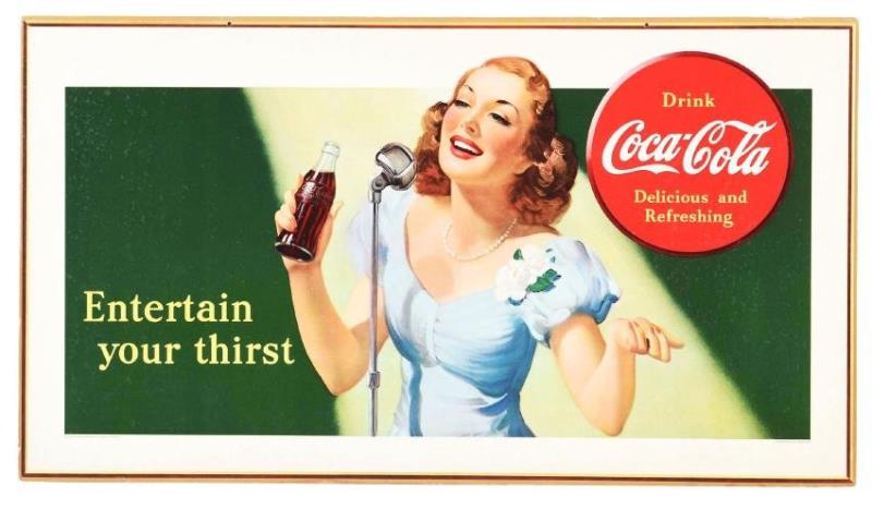 Coca-Cola "Entertain Your Thirst" Cardboard Advertising
