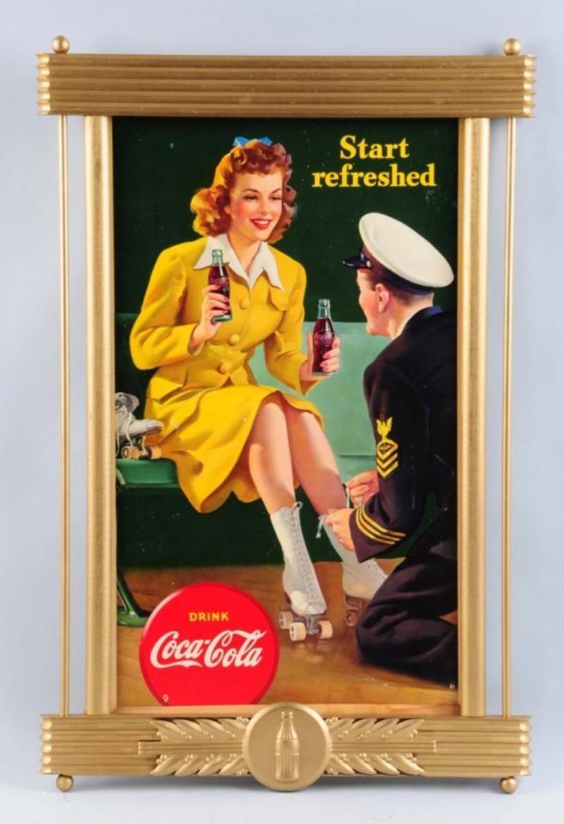 1943 Coca-Cola Small Poster & Frame