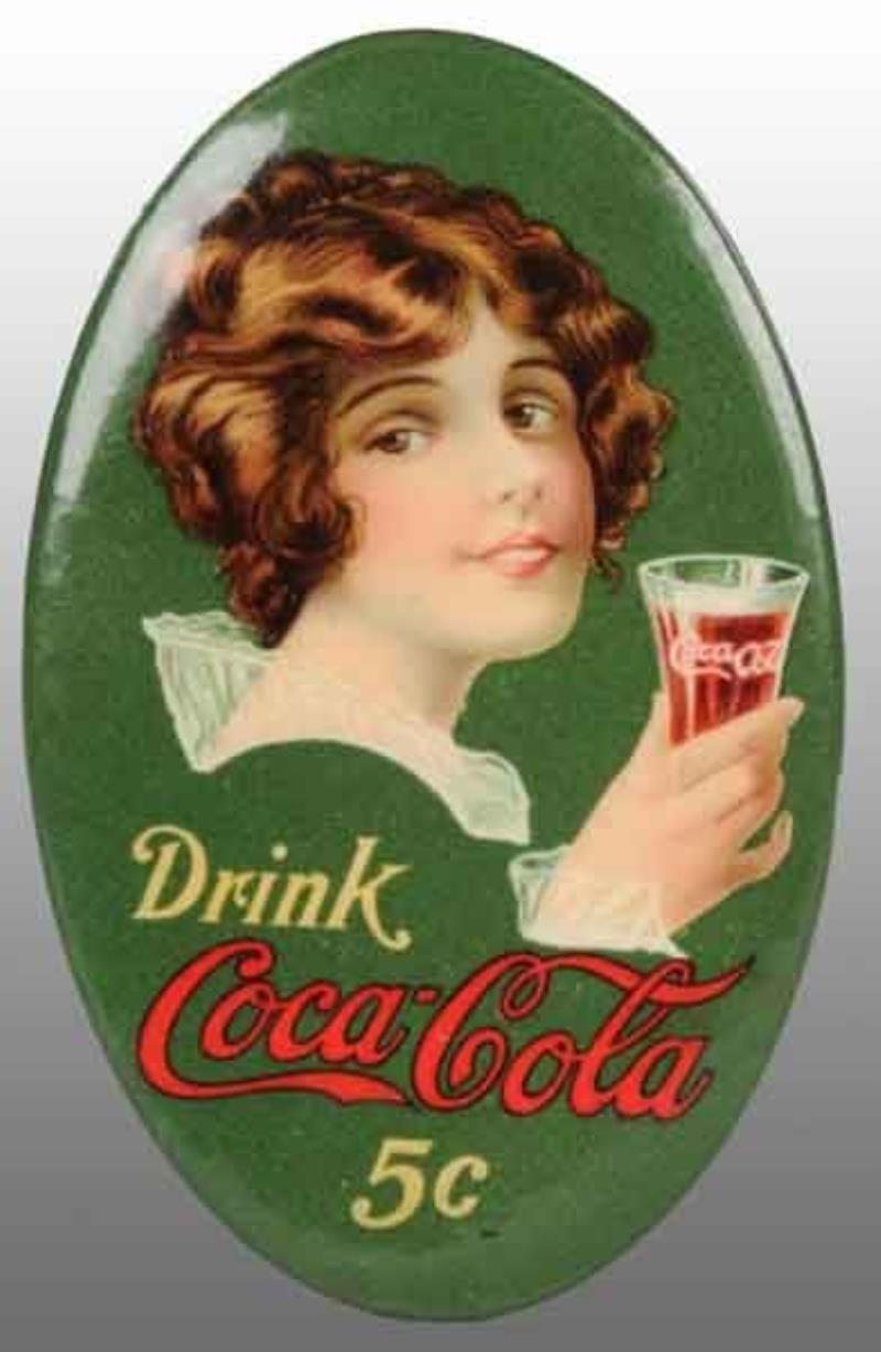 Celluloid Coca-Cola Pocket Mirror