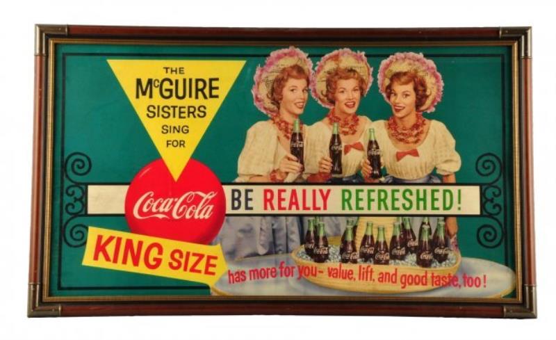 1950's Coca - Cola McGuire Sisters Poster