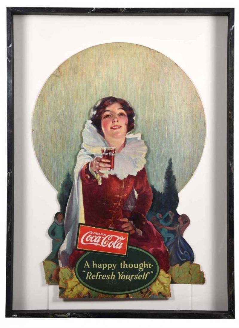 1926 Coca - Cola Diecut Window Display.