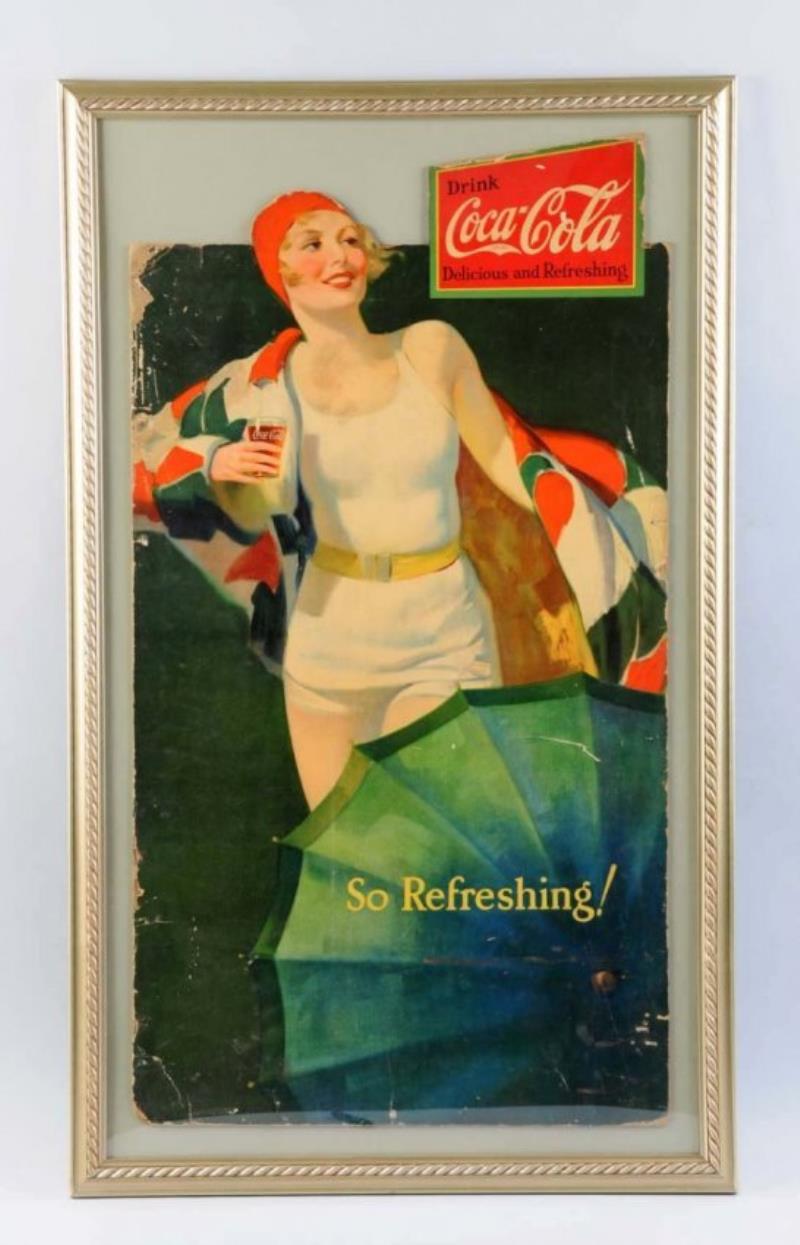 1920’s Coca-Cola Cardboard Cut-Out Sign