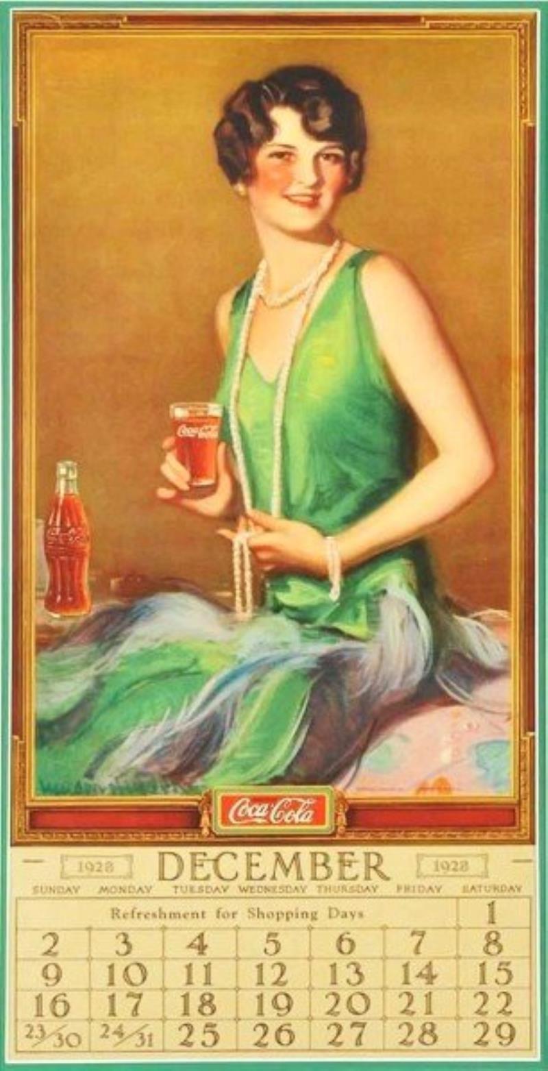 Beautiful 1928 Coca-Cola Calendar
