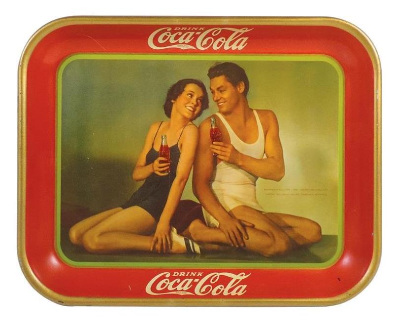 Coca-Cola Serving Tray, 1934, Maureen O'Sullivan &