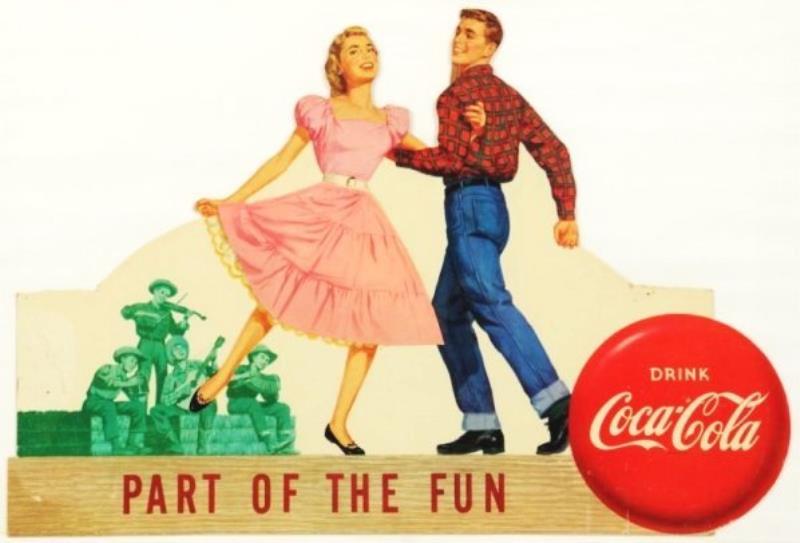 1957 Coca-Cola Square Dance Festoon.