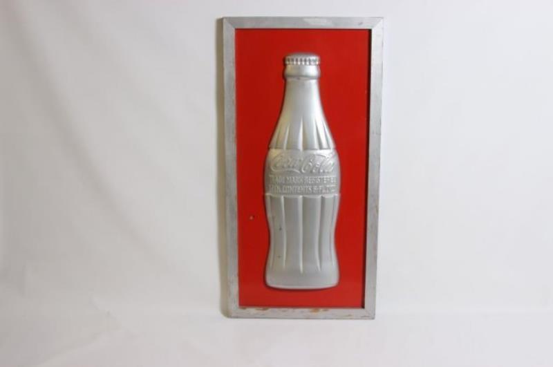 Coca-Cola Convex Tin Advertising Sign