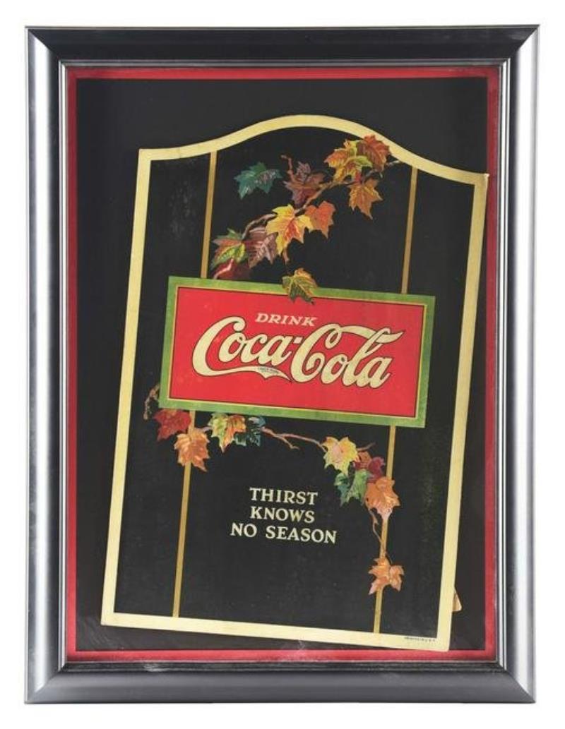 CARDBOARD COCA-COLA LITHOGRAPH Value & Price Guide