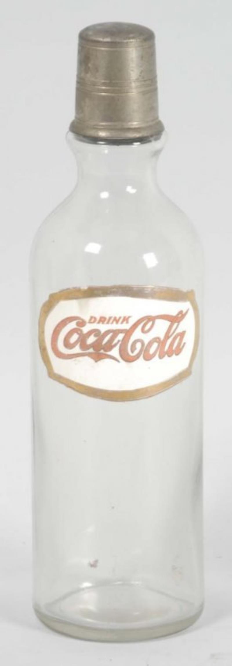 Early Fired Enamel Label Coca-Cola Syrup Bottle.