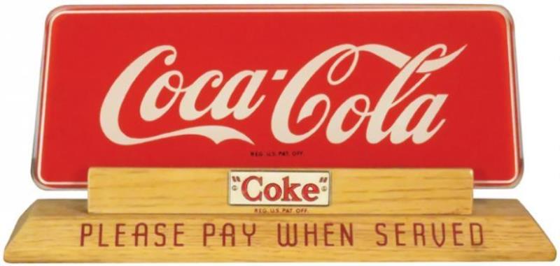1950's Coca Cola Cash Register Toppper