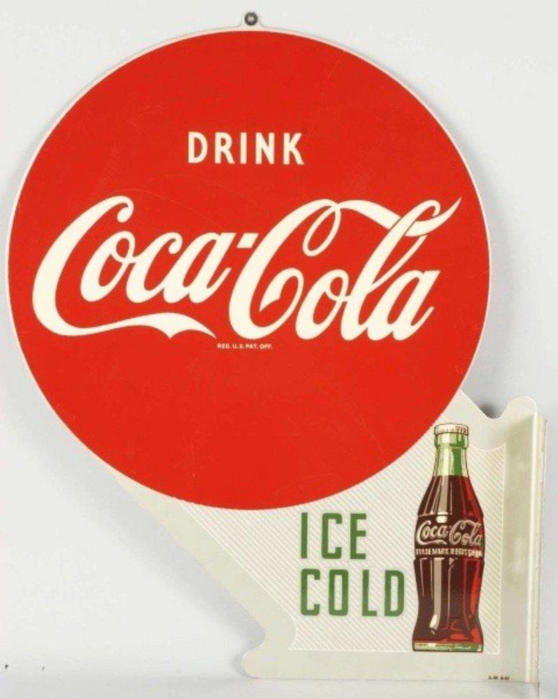 1951 Coca-Cola Die-Cut Flange Sign