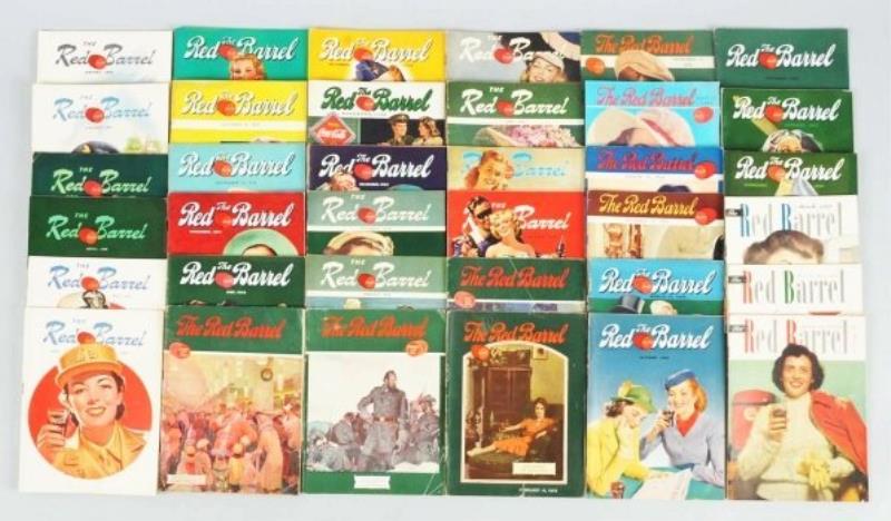 Lot of 75 Coca-Cola 1930-53 Red Barrel Magazines