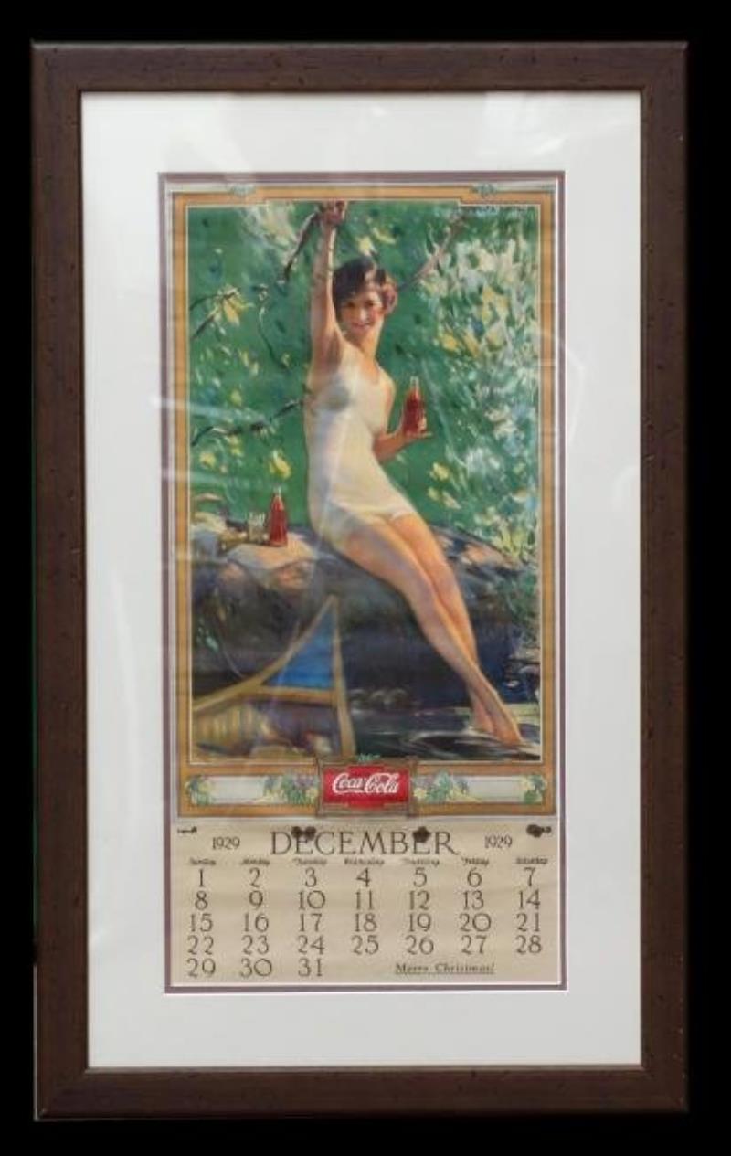 COCA-COLA 1929-1930 CALENDAR