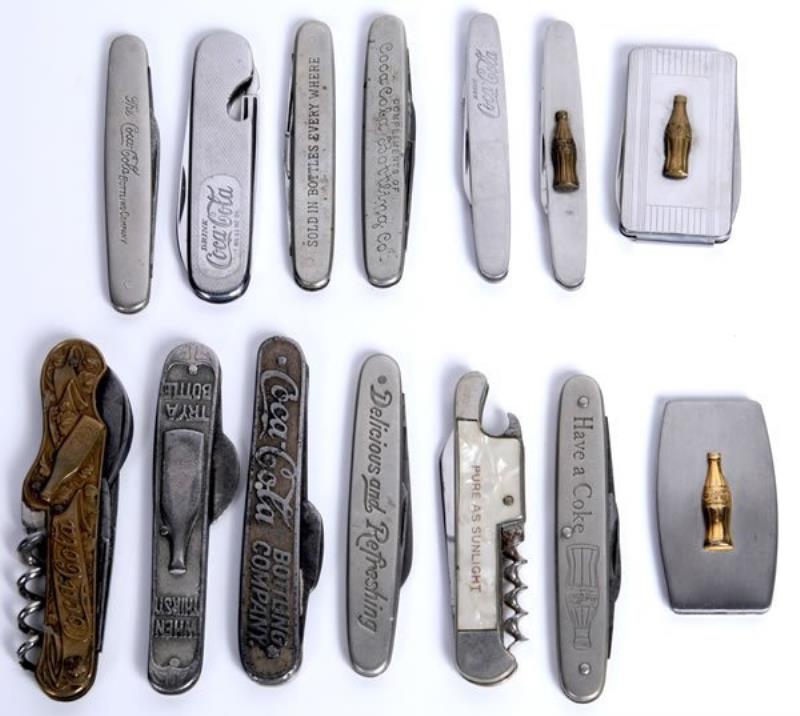 14 ASSORTED COCA-COLA KNIVES