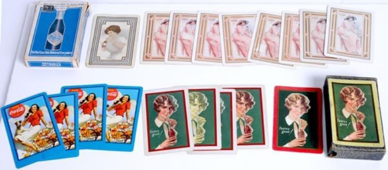 20 PIECE COCA-COLA PLAYING CARDS & BOX ASSORTMENT