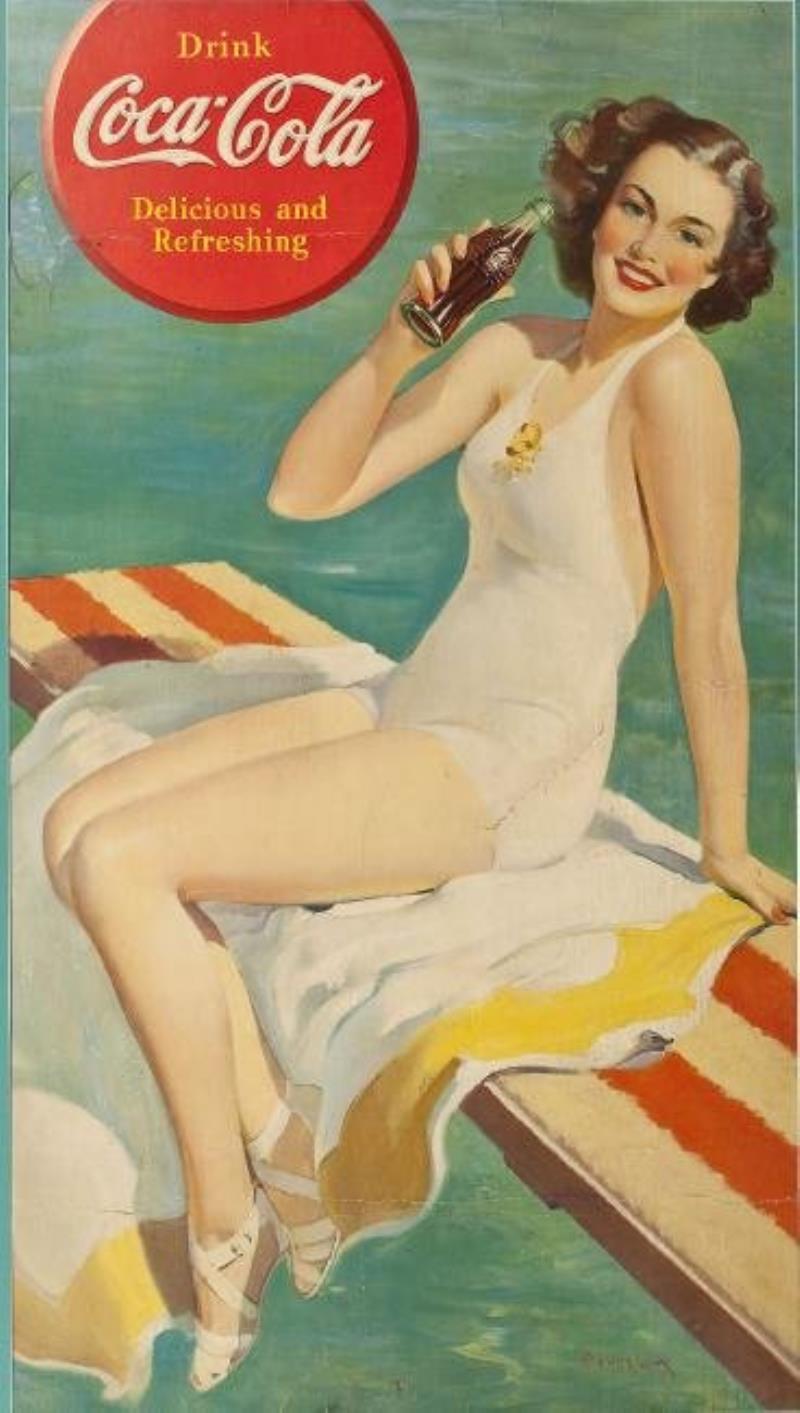 1939 Coca-Cola Poster Delicious & Refreshing