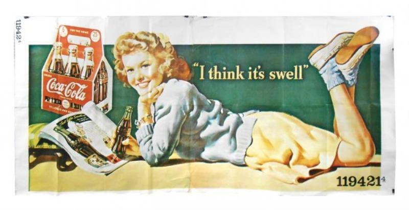 Coca-Cola outdoor billboard paper, 2-sheet,