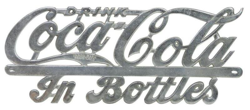 Coca-Cola Truck Radiator Emblem, Rare, cast aluminum