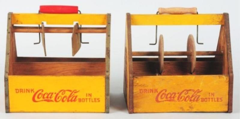 1940s Coca-Cola Wood Carriers.