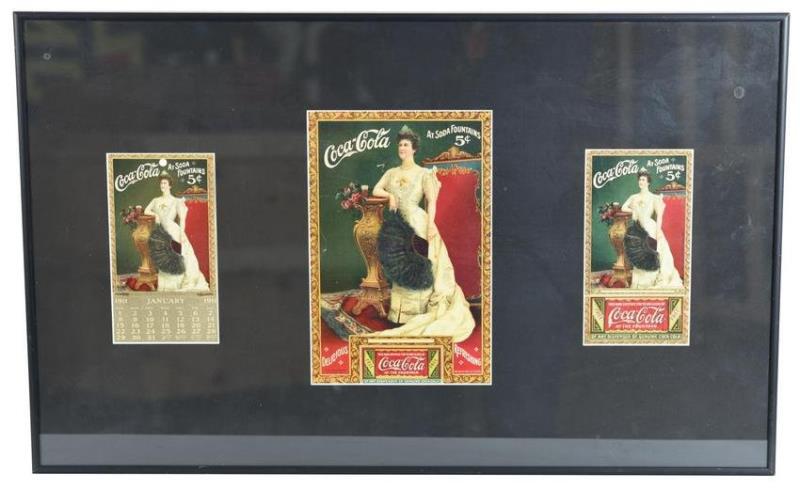 1905 Coca-Cola Calendar, 2-Coupon w/Lillian Nordica