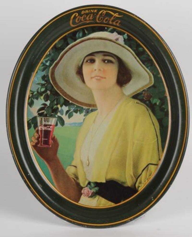 1920 COCA-COLA LARGE OVAL SERVING TRAY