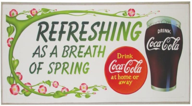 Coca Cola Original Art and Color Proof Sign