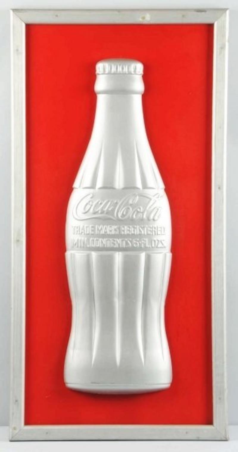 1940s Coca-Cola Tin Bottle Sign