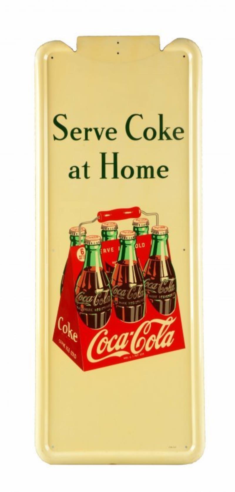 1947 Coca-Cola Six Pack Advertising Sign