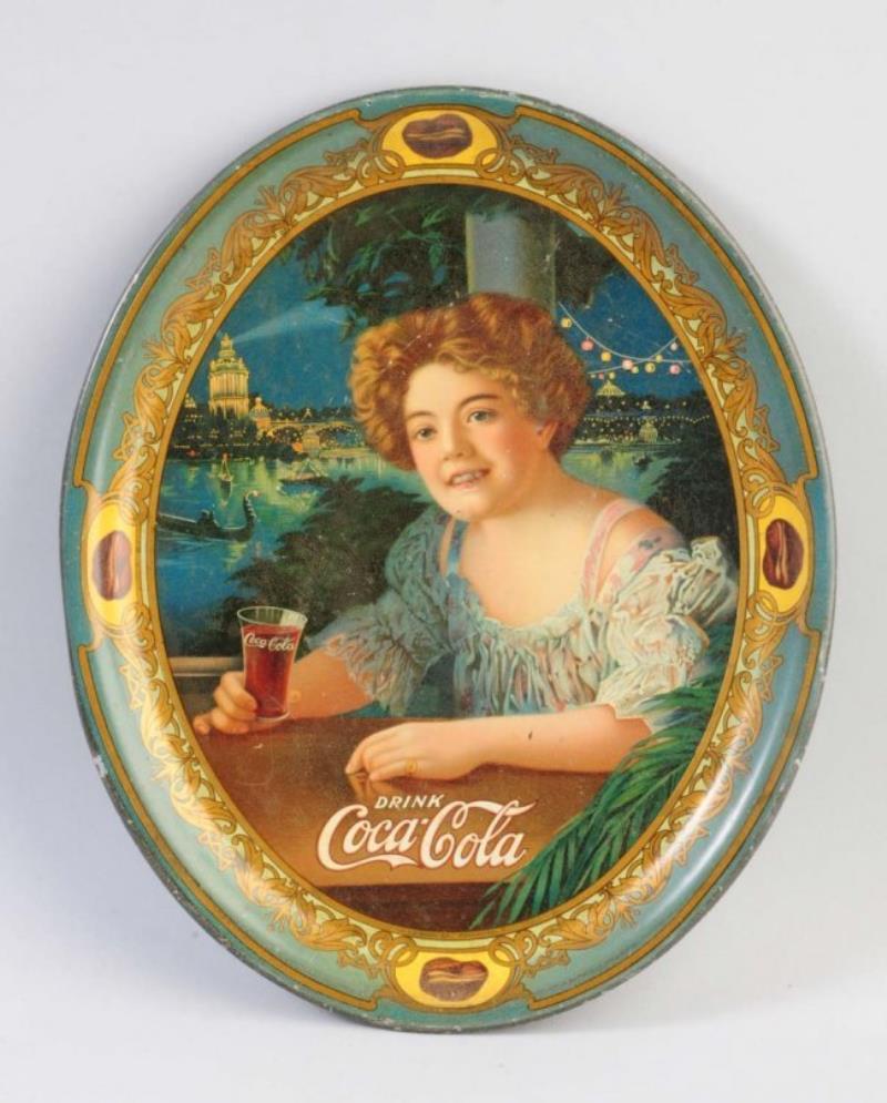 1909 Coca-Cola Small Oval Serving Tray.
