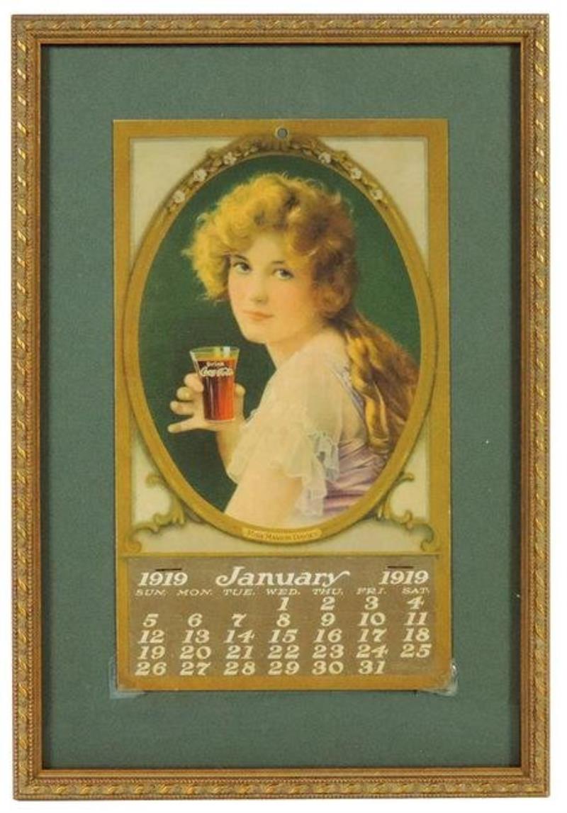 Coca-Cola Calendar, c1919, Miss Marion Davies