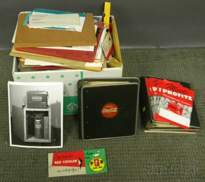 Lot of 1930s-60s Coca-Cola Vending Machine and Coo