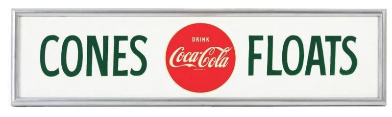 Coca-Cola Cones / Floats Sign