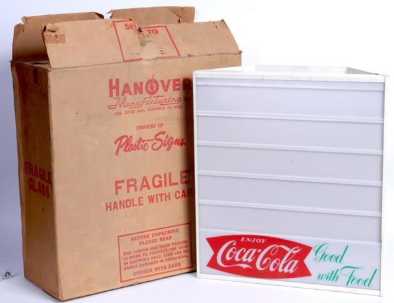 COCA-COLA HANOVER LIGHTED SIGN AND ORIGINAL BOX