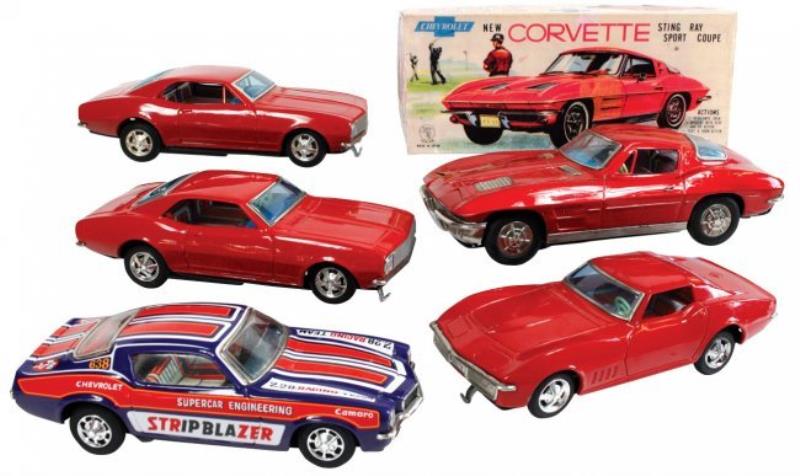 Toy cars (5), Taiyo battery-operated tin Bump 'n Go