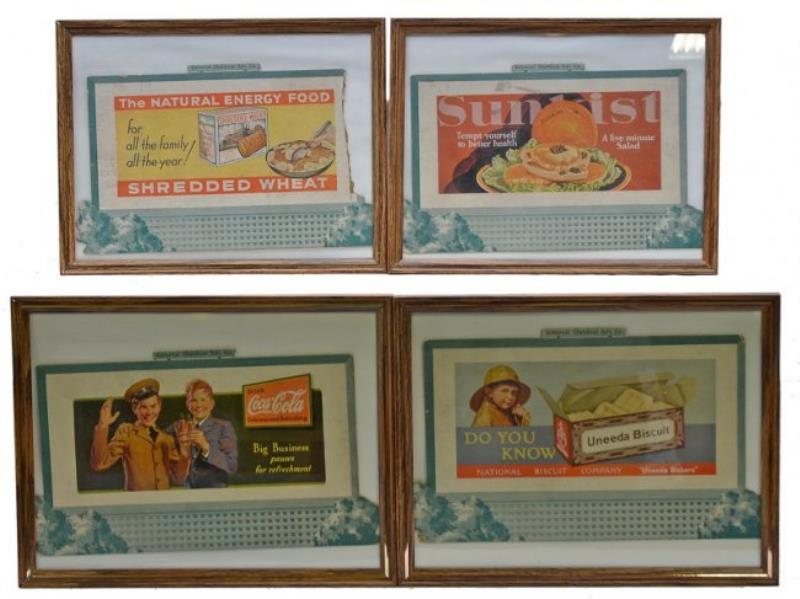 Lionel Std. Ga. Set of four Framed Billboards
