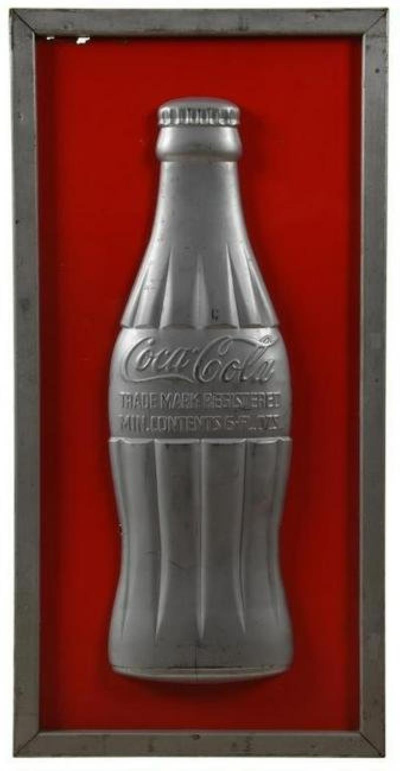 Coca Cola Vertical Sign With 3D Bottle