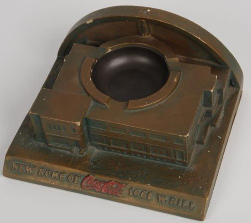CIRCA 1940'S COCA-COLA CHALKWARE ASHTRAY