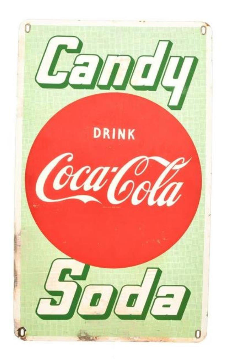 Drink Coca-Cola Candy Soda Porcelain Sign