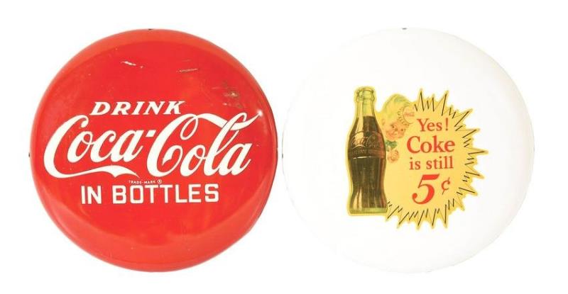 ALUMINUM COCA-COLA BUTTONS Value & Price Guide