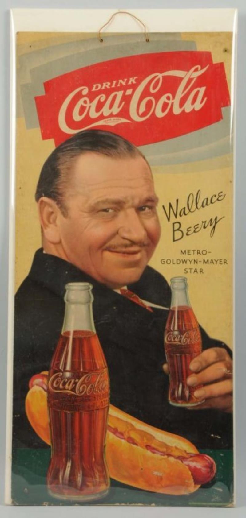 1934 Coca-Cola Cardboard Poster.