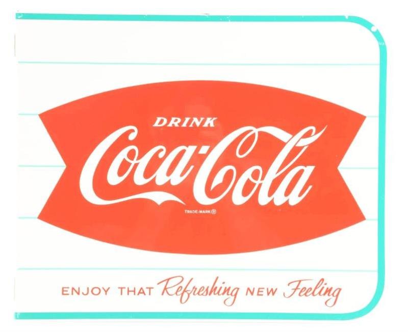 Coca-Cola Tin Advertising Flange Sign