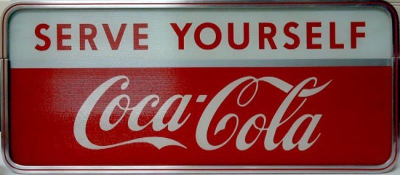 COCA-COLA LIGHT-UP SIGN 1950'S