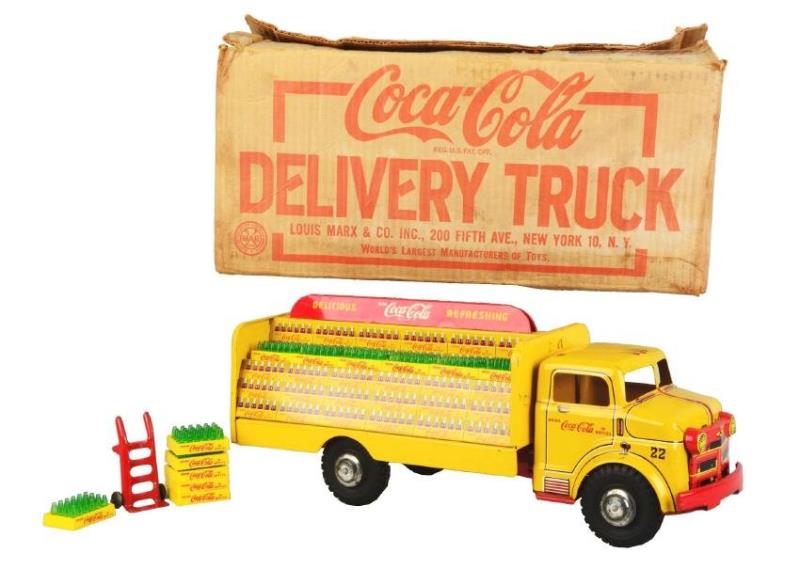 1950's Coca-Cola Marx Toy Truck and Box.