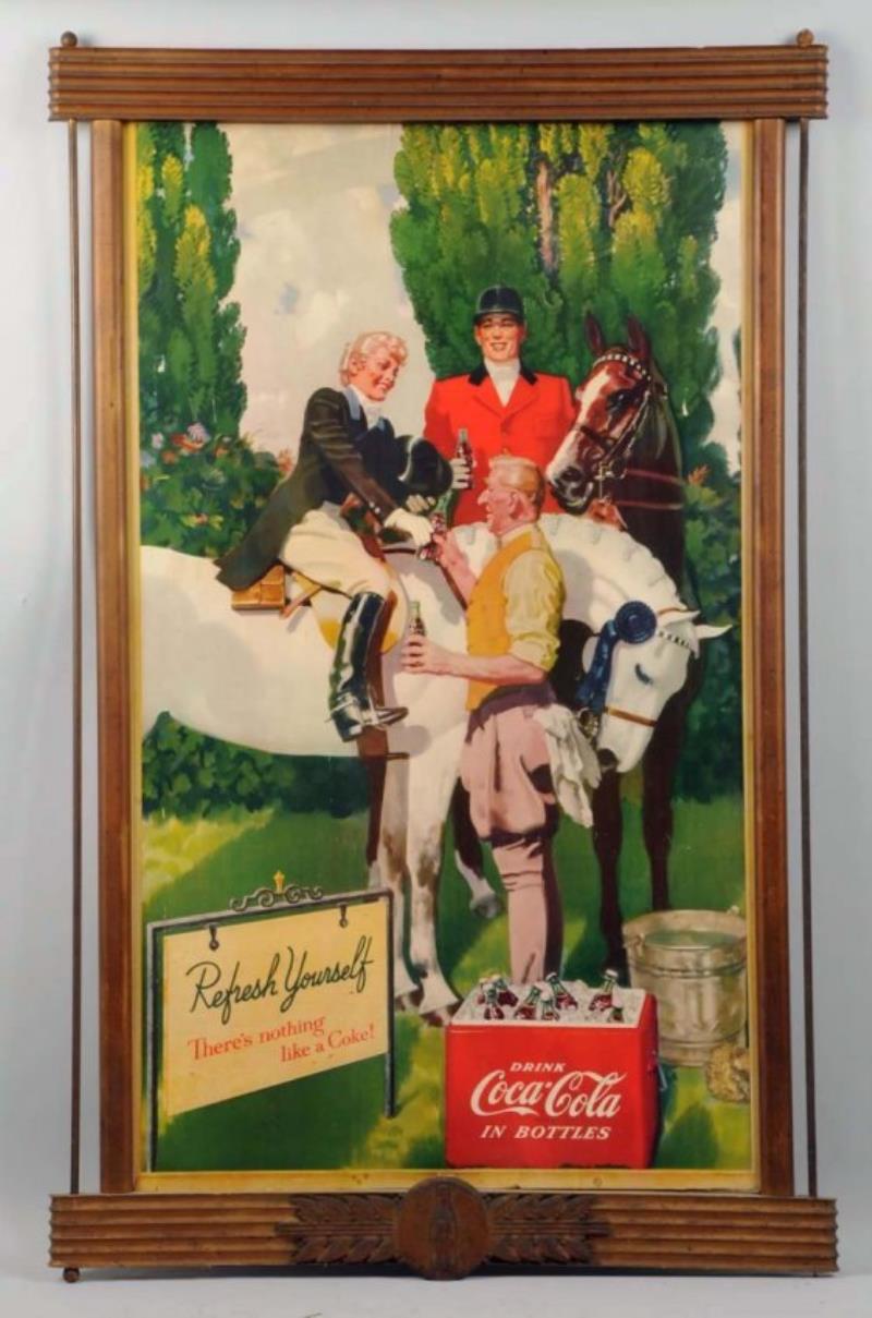 1955 Coca-Cola Poster & Kay Frame