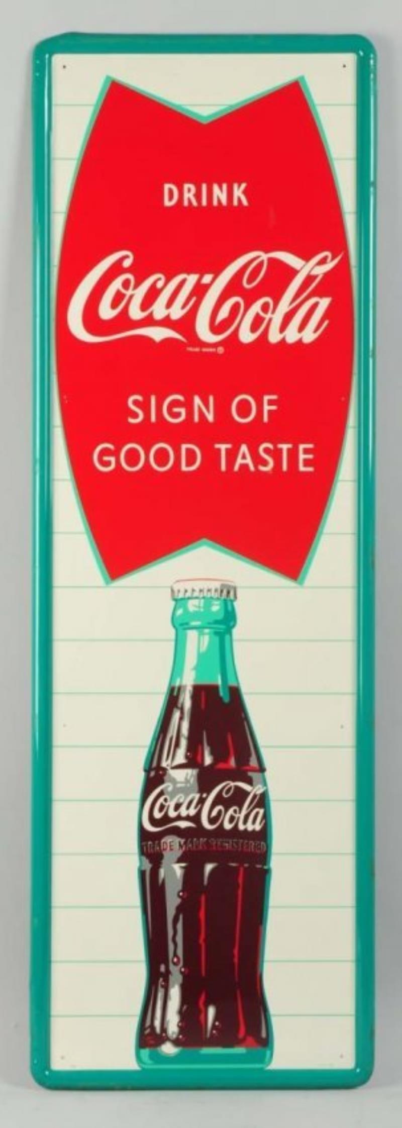 1960's Coca - Cola Tin Sign Value & Price Guide