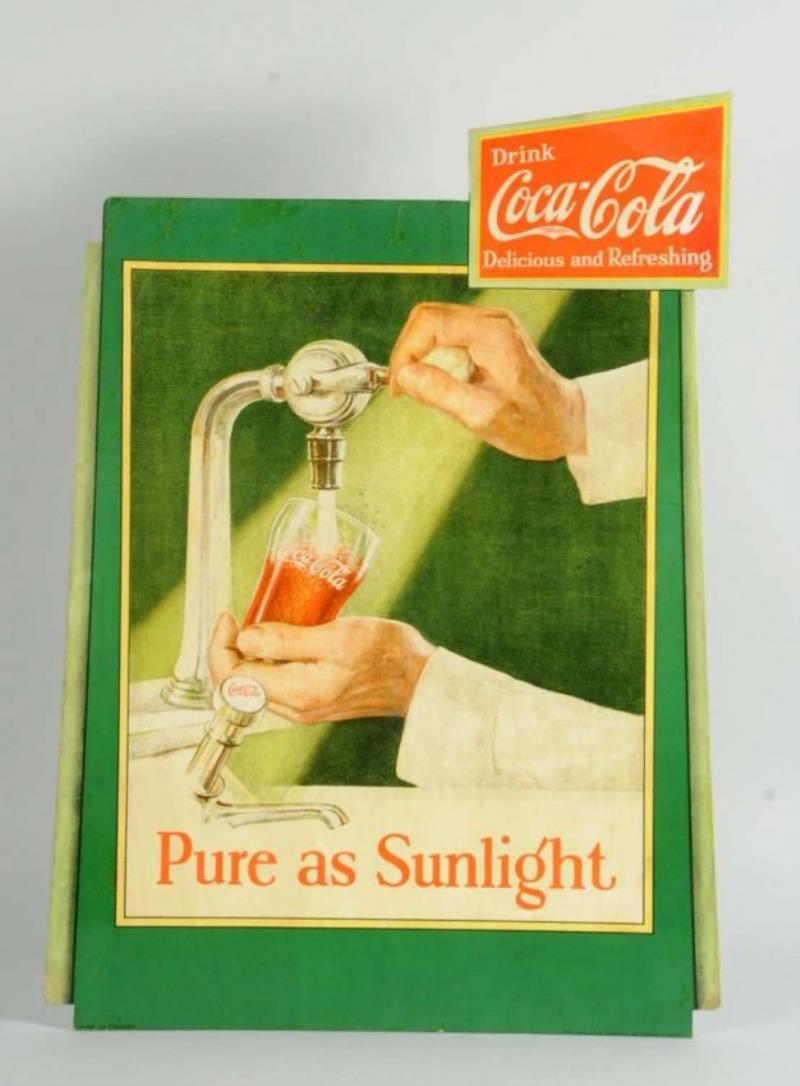 1930s Pure As Sunlight Coca-Cola Cardboard Cutout