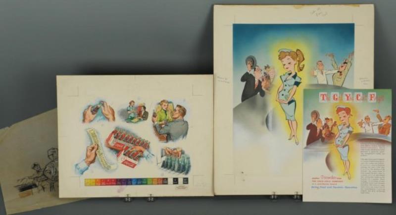 Coca-Cola Original Ad Illustration George Parrish